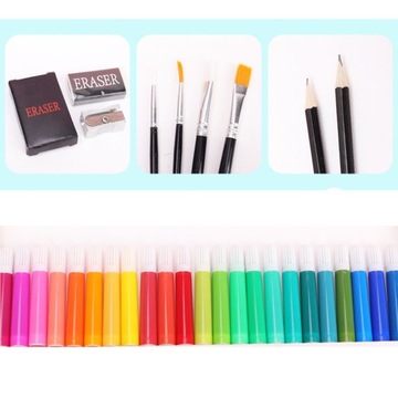 ХУДОЖЕСТВЕННЫЙ НАБОР ДЛЯ РАСКРАСКИ ЕДИНОРОГА ЧЕМОДАН РОЗОВЫЙ РУЧКИ ДЛЯ КИШЕЧНИКА