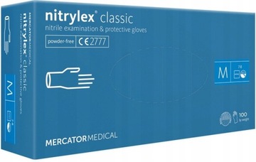 MERCATOR nitrylowe BEZPUDROWE blue niebieskie M