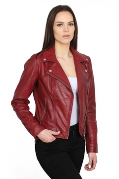 Кожаная косуха DAVID RYAN — Янтарный рубин — XL