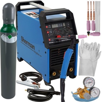 Spawarka SHERMAN TIG AC DC 200 MMA IGBT zestaw HF