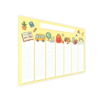 Металлическая магнитная доска YELLOW PLANNER 60x40 см с магнитами