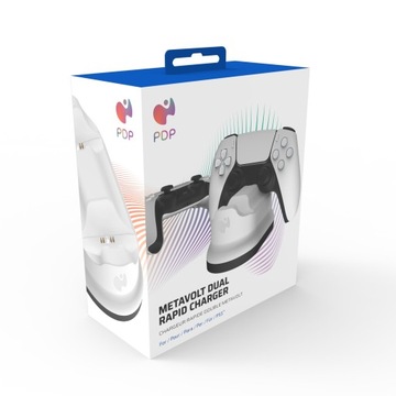 Зарядное устройство для контроллера METAVOLT PS5 Dualsense, белое