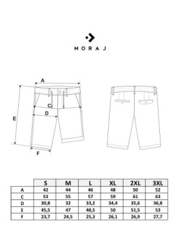 КОРОТКИЕ МУЖСКИЕ ШОРТЫ ИЗ ХЛОПКА, ЭЛЕГАНТНЫЙ MORAJ XXL