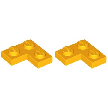 LEGO 2420 Płytka 2x2 narożna Jasny Pomarańczowy BLO 6099714 2szt NOWE