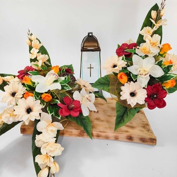 Комплект могильный 50-080 Кладбищенское украшение + букет