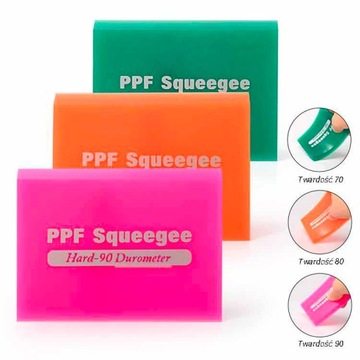 DURO RAKLA для ЗАЩИТНЫХ ПЛЕНОК PPF - НАБОР - 3 ШТ., 3 ТВЕРДОСТИ