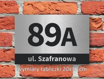 Табличка адресная табличка номер дома АЛЮМИНИЙ 30х40