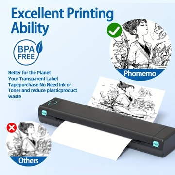 Phomemo Thermal Printer Paper 8.5 X 11 Inch, Advanced Thermal Printing