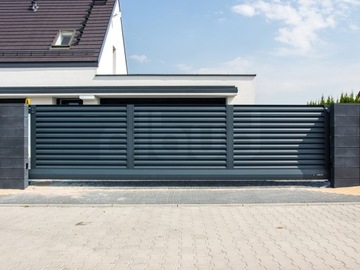 Алюминиевые ставни для раздвижных ворот ALFEN N01