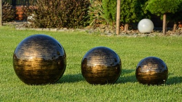 декоративный САДОВЫЙ ШАР, диаметр. 22 см ЧЕРНОЕ ЗОЛОТО