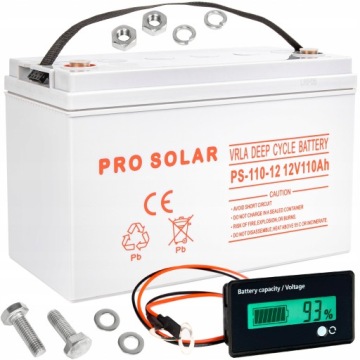 АККУМУЛЯТОРНАЯ БАТАРЕЯ VOLT POLSKA DEEP CYCLE VPRO SOLAR 12V 110 Ah VRLA НЕОБСЛУЖИВАЕМАЯ