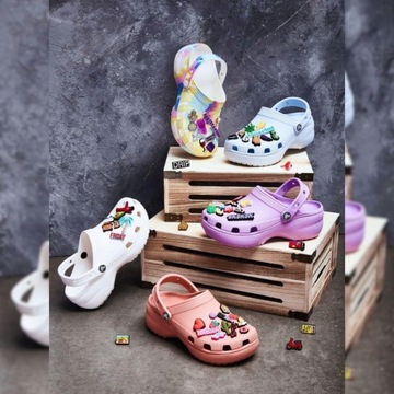 CROCS CRUSH CLOG DAMSKIE CHODAKI NA PLATFORMIE KROKSY NA LATO r. 39-40