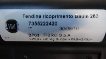 ROLETA KUFRU 7355222420 FIAT DOBLO II NOVÁ