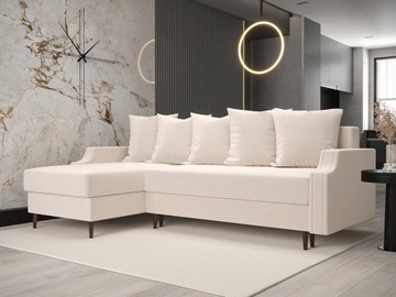Narożnik Elegancki 228×140 Rozkładany + Funkcja Spania + Pojemnik Panama