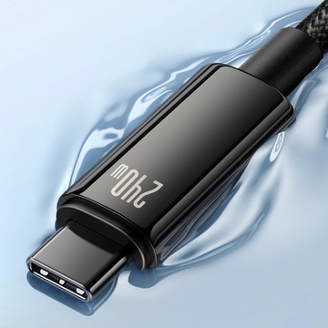 ПРОЧНЫЙ ТЕЛЕФОННЫЙ КАБЕЛЬ USB TYPE C – USB TYPE C 240 Вт QC PD 2M - BASEUS