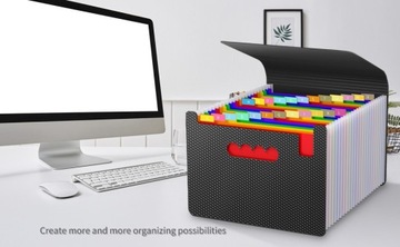 Папка для документов A4 Складывание 24 отсека.