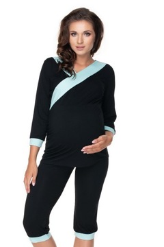 0153 БРЮКИ ПИЖАМЫ ДЛЯ КОРМЯЩИХ С ВСТАВКАМИ S/M