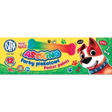 КРАСКИ ДЛЯ ШКОЛЬНЫХ ПЛАКАТОВ ASTRINO 12 КОЛ 20 МЛ 3012210