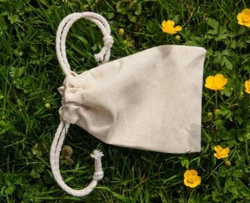 Woreczek Bawełniany 10x15 cm ECRU 145g Ekologiczny OPAKOWANIE NA PREZENT