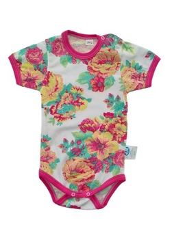 Body krótki rękaw 116 cm Łąka