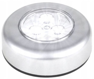 DOTYKOWA LAMPKA SAMOPRZYLEPNA NA BATERIE DO SZAFY KOMODY PODSZAFKOWA 3X LED