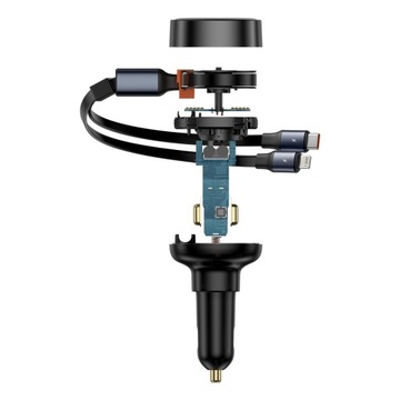 АВТОМОБИЛЬНОЕ ЗАРЯДНОЕ УСТРОЙСТВО BASEUS FAST USB С КАБЕЛЕМ USB-C/Lightning, МОЩНОСТЬ 60 ВТ