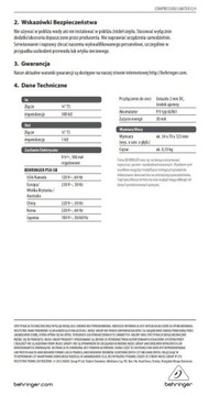 Гитарный эффект Behringer Compressor Limiter CL9