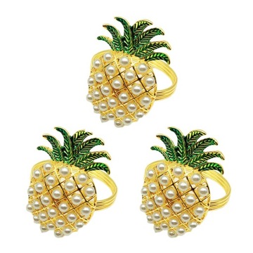 ZAWIESZKA NA SERWETKI ANANAS CYRKONIE DEKORACJA