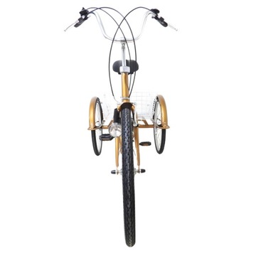 3-КОЛЕСНЫЙ ВЕЛОСИПЕД Для взрослых, ТРЕХКОЛЕСНЫЙ 24 ФУТА, золотой