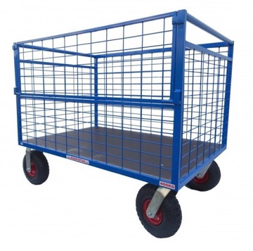 WÓZEK platformowy 100x70 Kosz transportowy ZEUS