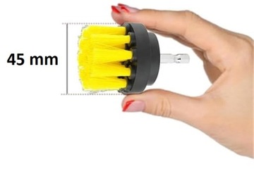НЕЙЛОНОВАЯ ЩЕТКА 45 мм для дрели для чистки мягкой мебели.