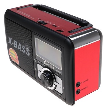 ПОРТАТИВНОЕ Радио Цифровое FM MP3 Караоке USB-пульт дистанционного управления