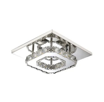 LAMPA PLAFON KRYSZTAŁOWY LUSTRZANA CHROM GLAMOUR APP406