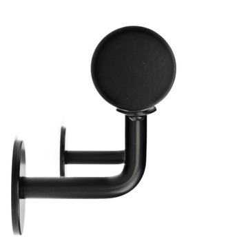 Перила лестницы круглые настенные черные 190 см LOFT