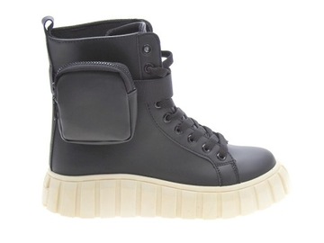 BUTY SPORTOWE Z KIESZONKAMI AD-395 Black r.37