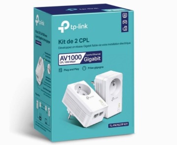 Комплект TP-LINK TL-PA7027P (FR) адаптер 1000 Мбит/с