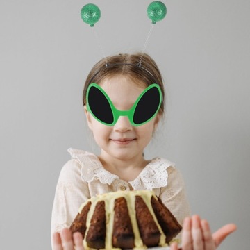 Opaska na głowę z anteną imprezową Nakrycie głowy marsjańskiego kosmity