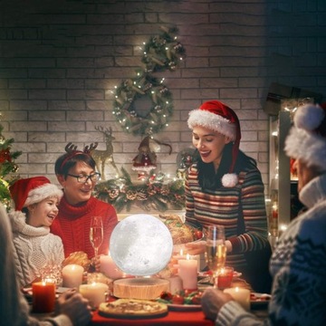 ЛЕВИТИРУЮЩАЯ ЛУНА НОЧНИК 3D MOON LED 3 ЦВЕТА