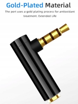 Угловой аудиоадаптер mini jack 3,5 мм