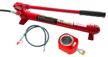 POMPA HYDRAULICZNA 20T SIŁOWNIK HYDRAULICZNY NISKI ROZPIERAK PRASA ZESTAW