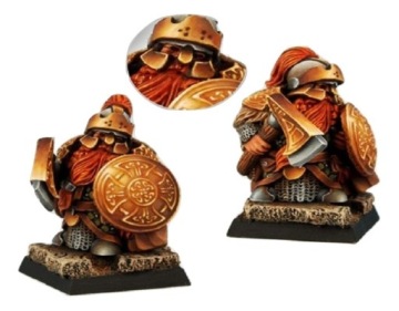 Resin Dwarf Guard +Podstawka 28mm Scibor 28FM0026