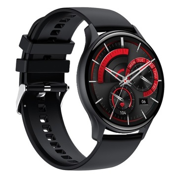 Smartwatch AMOLED męski damski zegarek duży wyświetlacz dotykowy rozmowy