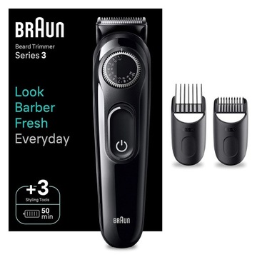 BRAUN BT3410 MASZYNKA TRYMER DO STRZYŻENIA WŁOSÓW BRODY AKUMULATOROWA MĘSKA