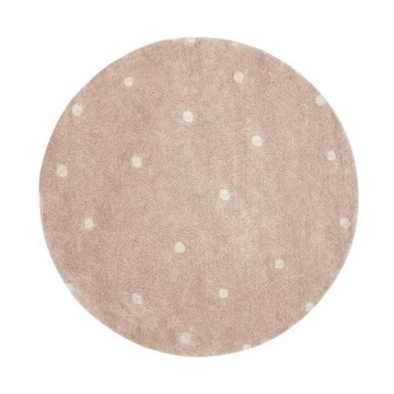 Килим для прання круглий Dot Rose Ø140cm