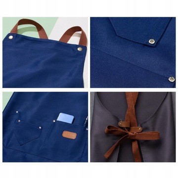 Fartuch na szelkach Odporny na plamy olej do