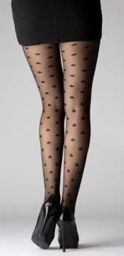 Итальянские модные колготки в горошек, 20 ден, р-3.