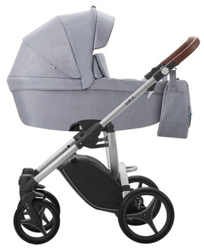 КОЛЯСКА BEBETTO LUCA 2В1 КАЧЕСТВЕННАЯ НОВАЯ 12 СЕРАЯ