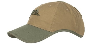 Czapka Helikon Logo Cap - PolyCotton Ripstop - Coyote / Olive Green A