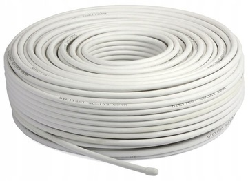 KABEL ANTENOWY KONCENTRYCZNY RG6 TV/SAT 6.8mm 100m