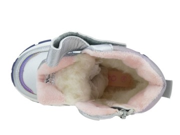 BUTY ZIMOWE DZIEWCZĘCE OCIEPLANE ŚNIEGOWCE RZEP 32